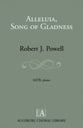 Alleluia Song of Gladness SATB choral sheet music cover